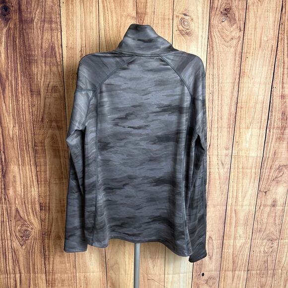 Under Armour Half Zip Coldgear Gray Camo Long Sleeve Size M - Picture 8 of 11